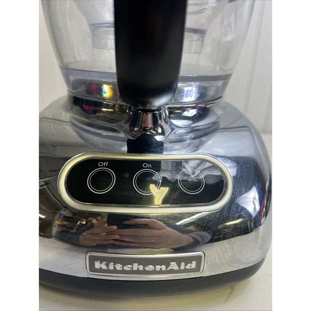 KitchenAid 9-Cup Food Processor MODEL KFP740CR0 Chrome + Accessorie Tested
